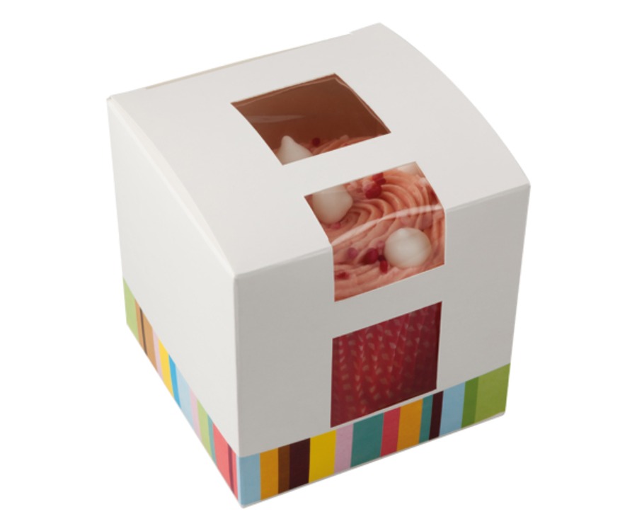 Colpac Recyclable Single Cupcake Box(Pack of 500)