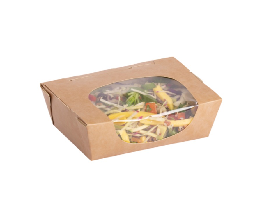 Colpac Zest™ Compostable Kraft Medium Salad Box 825ml(Pack of 250)
