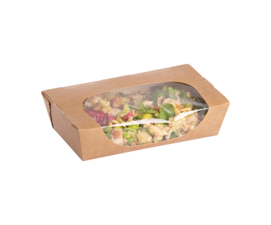 Colpac Zest™ Compostable Kraft Large Salad Box 1000ml(Pack of 250)
