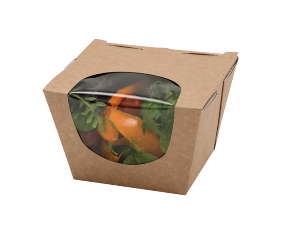 Colpac Zest™ Compostable Kraft Deep Salad Box 900ml(Pack of 250)