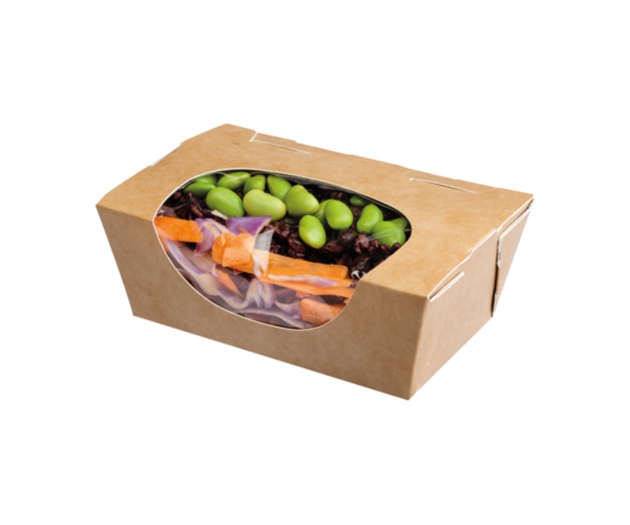 Colpac Zest™ Compostable Kraft Small Salad Box 500ml(Pack of 500)