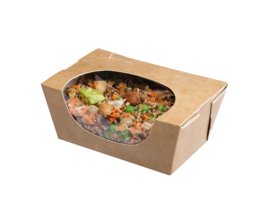 Colpac Zest™ Compostable Kraft Extra Small Salad Box 375ml(Pack of 250)