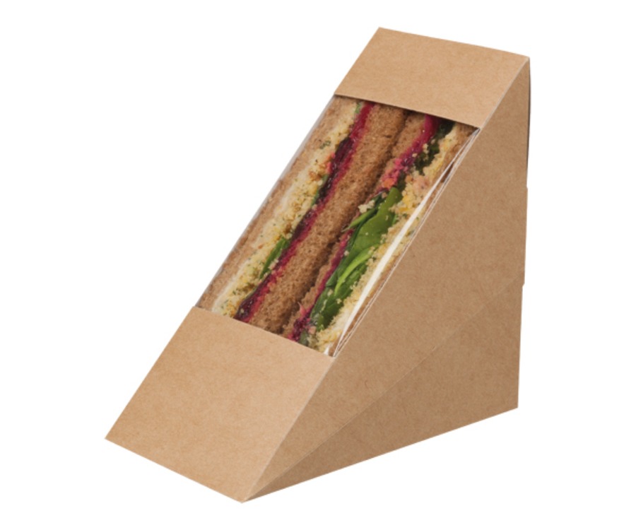 Colpac Zest™ Compostable Kraft Rear Loading Deep Filled Sandwich Pack(Pack of 500)