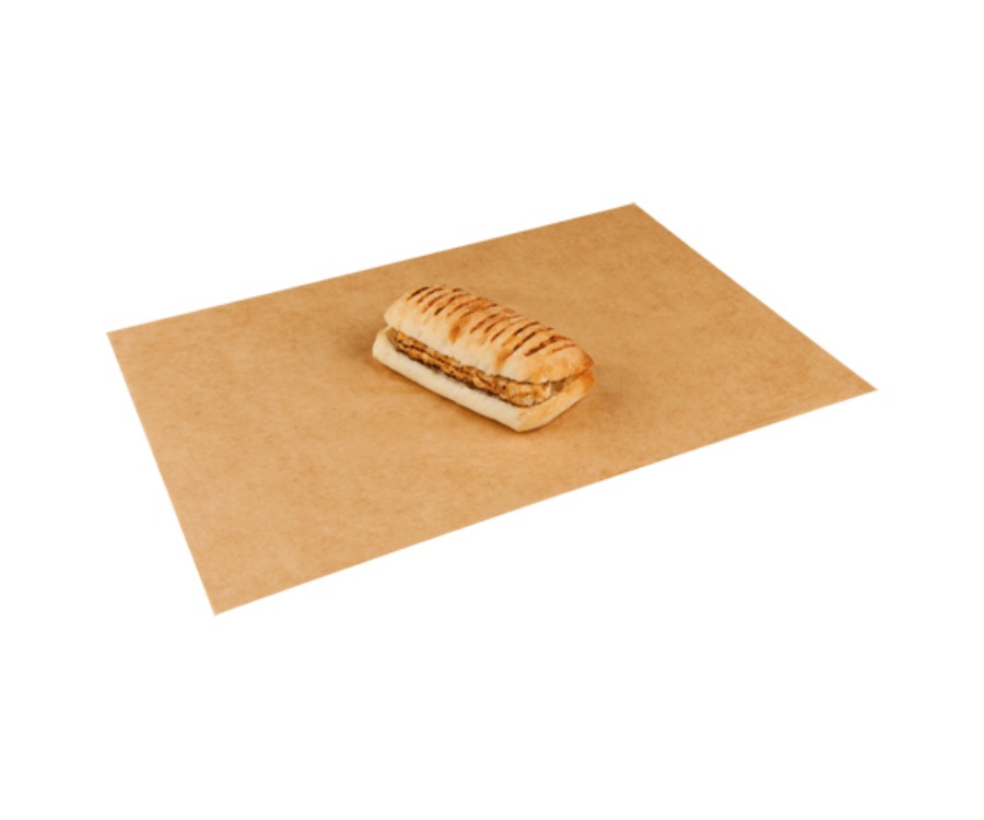 Colpac Recyclable Kraft Greaseproof Wrap Paper(Pack of 500)