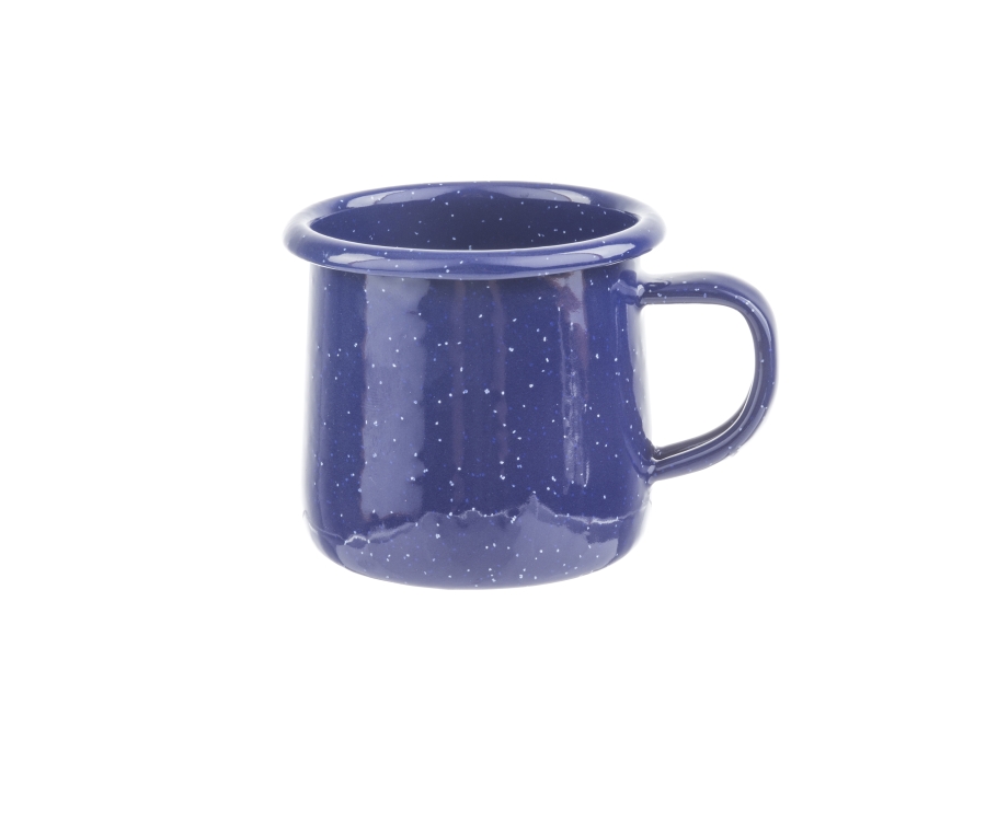 TableCraft Enamelware Collection Mug (12 oz) Blue with White Speckle(8.5cm dia/400 ml)