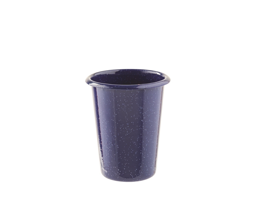 TableCraft Enamelware Collection Tumbler (16 oz) Blue with White Speckle(10cm dia/500 ml)