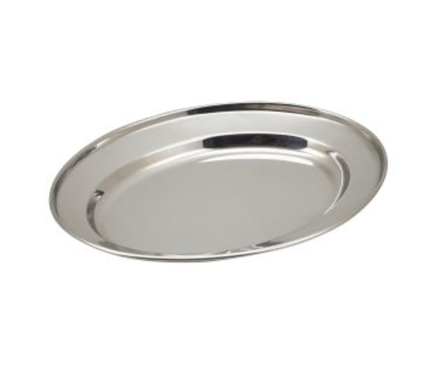 GenWare Stainless Steel Oval Flat 22cm/9