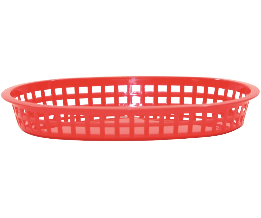 TableCraft Chicago Platter Basket, Red(27x18.5x3.5cm)(Pack of 36)