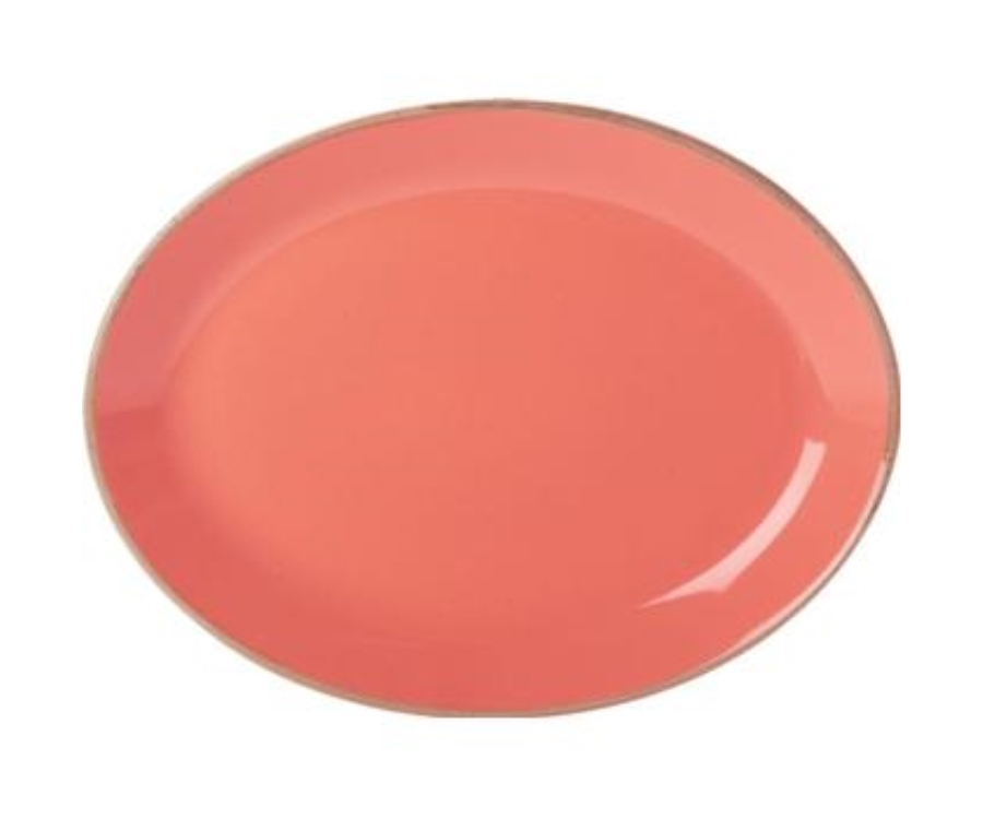 Seasons Coral Oval Plate 30cm/12'' (Pack of 6)