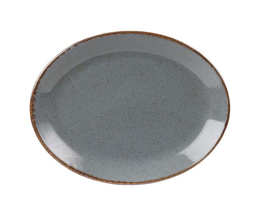 Seasons Storm Oval Plate 30cm/12'' (Pack of 6)