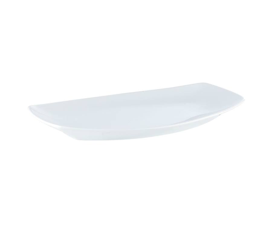 Porcelite Convex Oval Plate 28x16cm/11x6.25'' (Pack of 6)