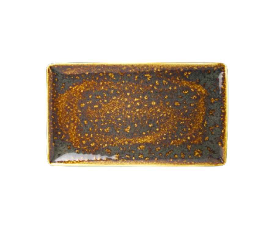 Steelite Vesuvius Amber Rectangle Platter 33cm(Pack of 6)