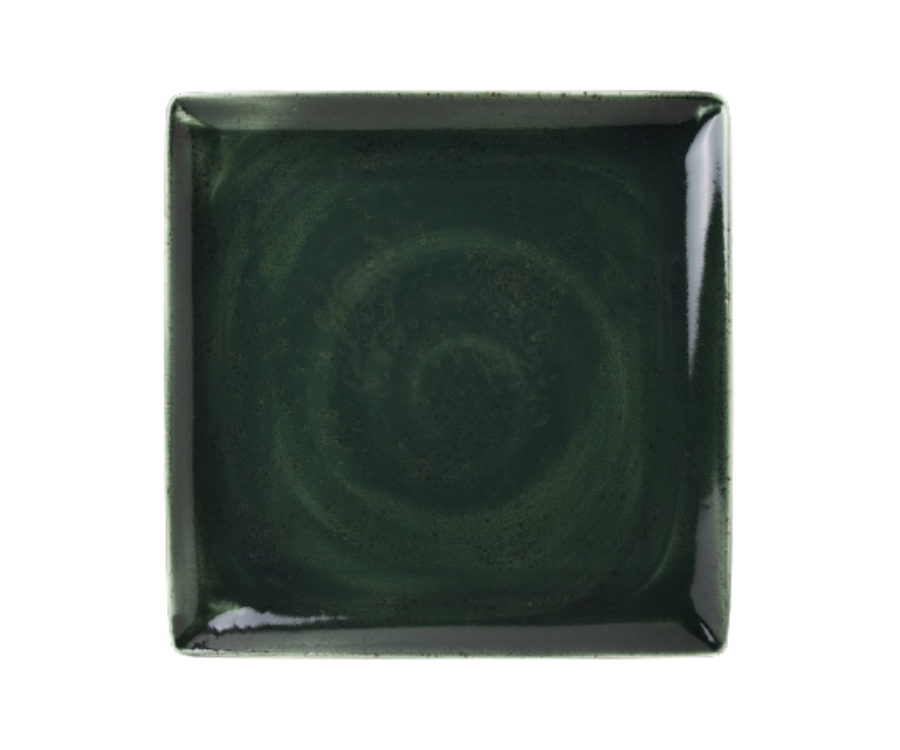 Steelite Vesuvius Burnt Emerald Square Platter 27cm(Pack of 6)