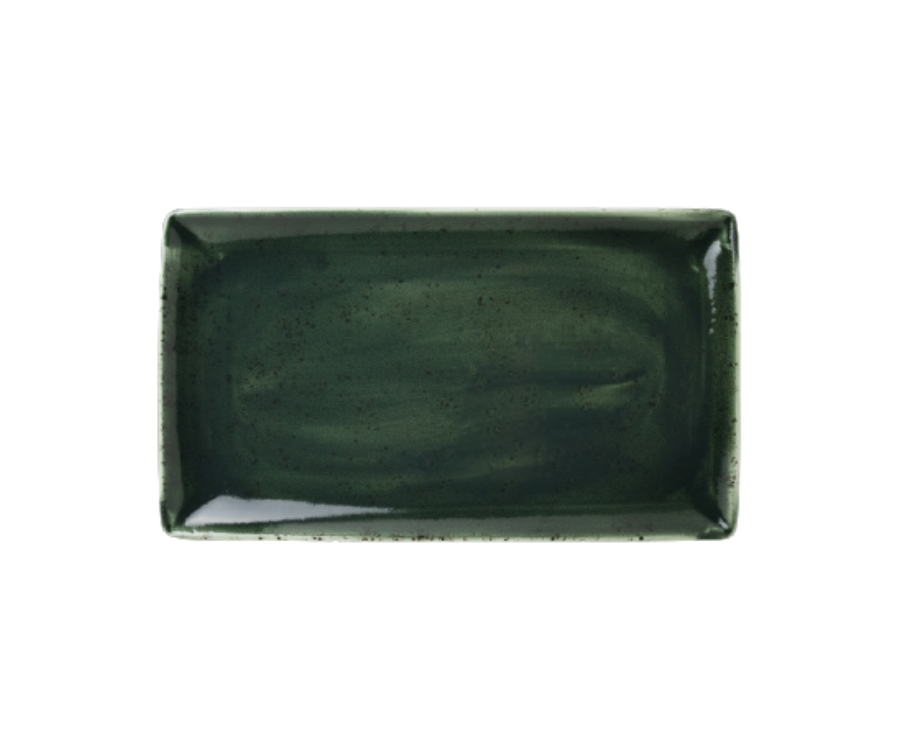 Steelite Vesuvius Burnt Emerald Rectangle Platter 33cm(Pack of 6)