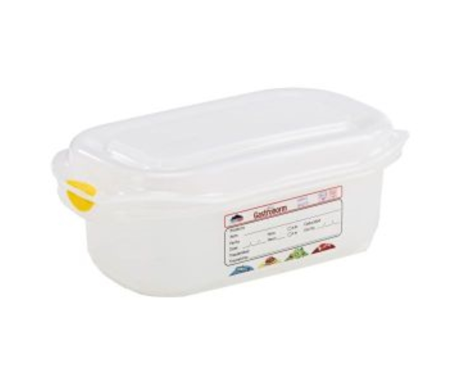 Genware GN Storage Container 1/9 65mm Deep 0.6L(Pack of 12)