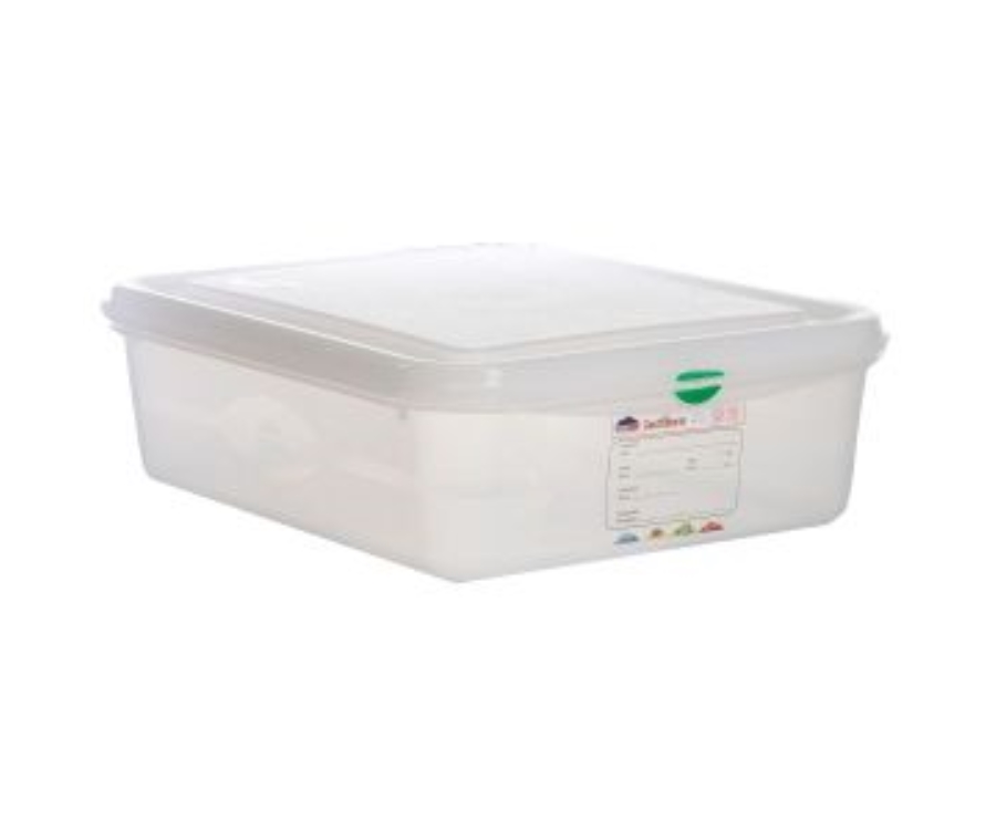 Genware GN Storage Container 1/2 100mm Deep 6.5L(Pack of 6)