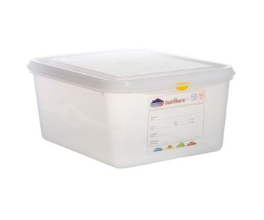 Genware GN Storage Container 1/2 150mm Deep 10L(Pack of 6)