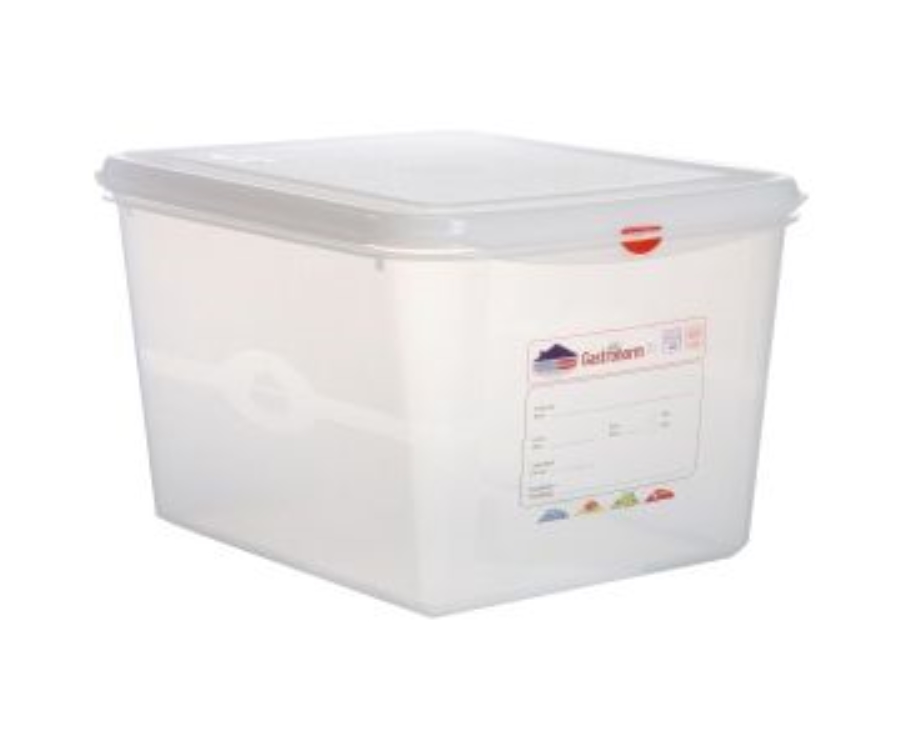 Genware GN Storage Container 1/2 200mm Deep 12.5L(Pack of 6)