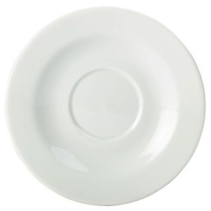 Genware Porcelain Saucer (5.2cm Well) 16cm/6.25