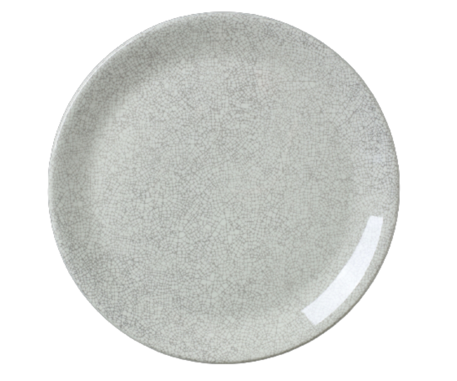 Steelite Ink Crackle Grey Coupe Plate 20.25cm(Pack of 12)
