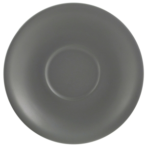Genware Porcelain Matt Grey Saucer 12cm/4.75