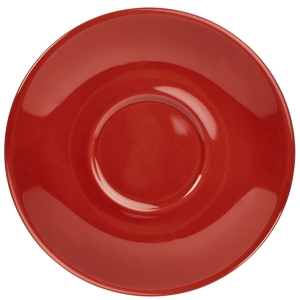 Genware Porcelain Red Saucer 13.5cm/5.25