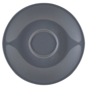 Genware Porcelain Grey Saucer 14.5/5.75