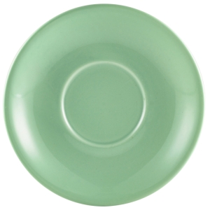 Genware Porcelain Green Saucer 14.5cm/5.75