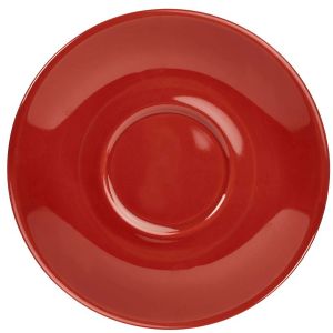 Genware Porcelain Red Saucer 16cm/6.25