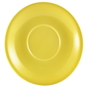 Genware Porcelain Yellow Saucer 16cm(Pack of 6)