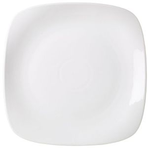 Genware Porcelain Rounded Square Plate 17cm/6.5