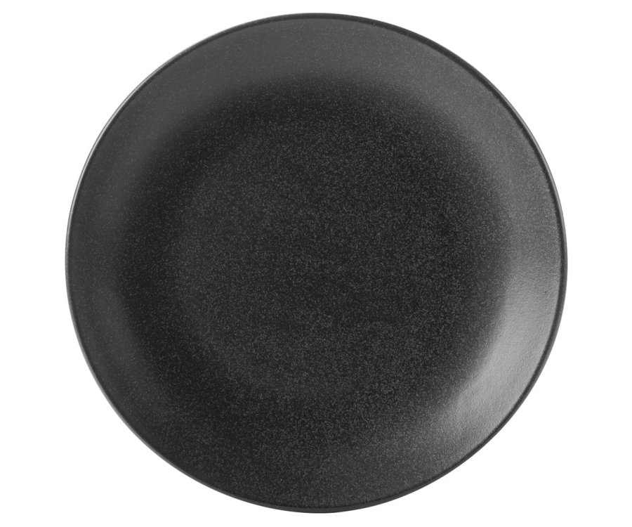Seasons Graphite Coupe Plate 18cm/7'' (Pack of 6)