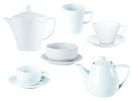 Porcelite Standard Cups & Beverages