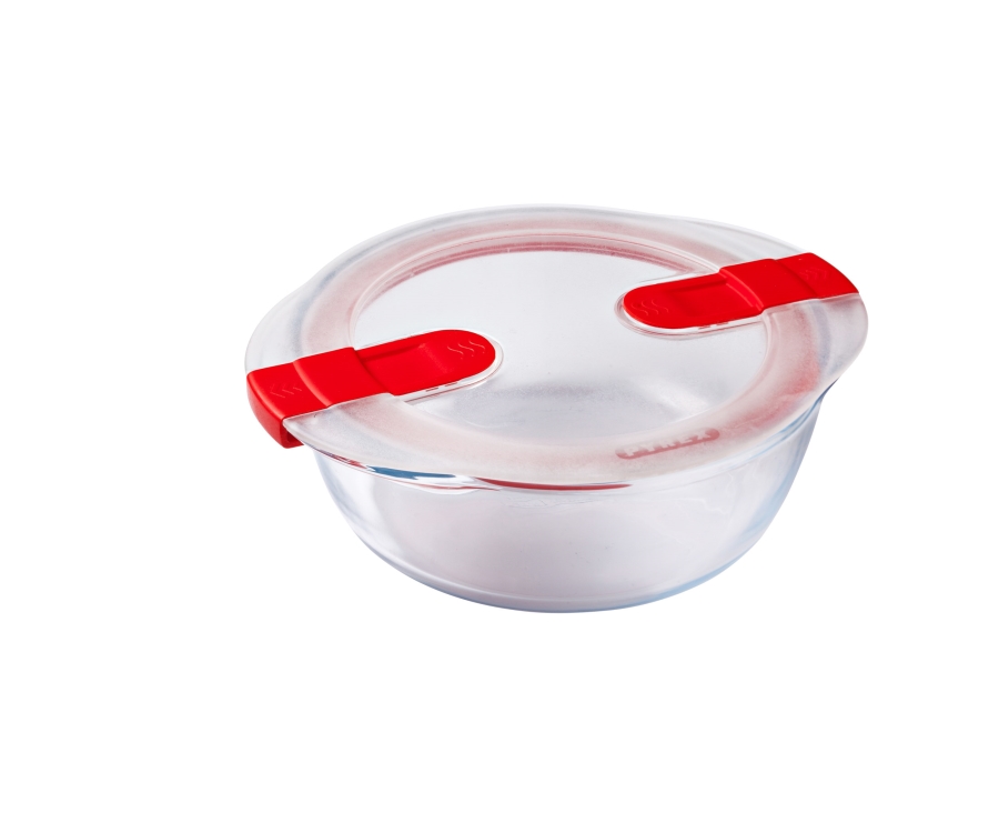 Pyrex Round Dish With Lid 1Ltr(Pack of 5)