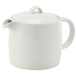 Genware Porcelain Solid Tea Pot 81cl/28.5oz(Pack of 6)