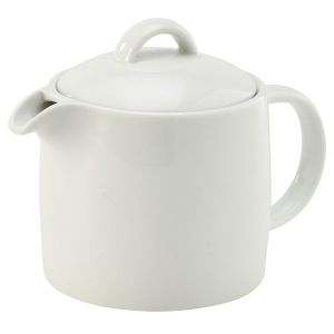Genware Porcelain Solid Tea Pot 36cl/12.5oz(Pack of 6)
