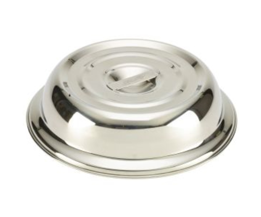 Genware Round Stainless Steel Plate Cover For 8