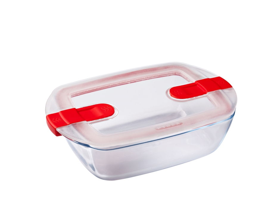 Pyrex Rectangle Dish With Lid 1.1Ltr(Pack of 5)