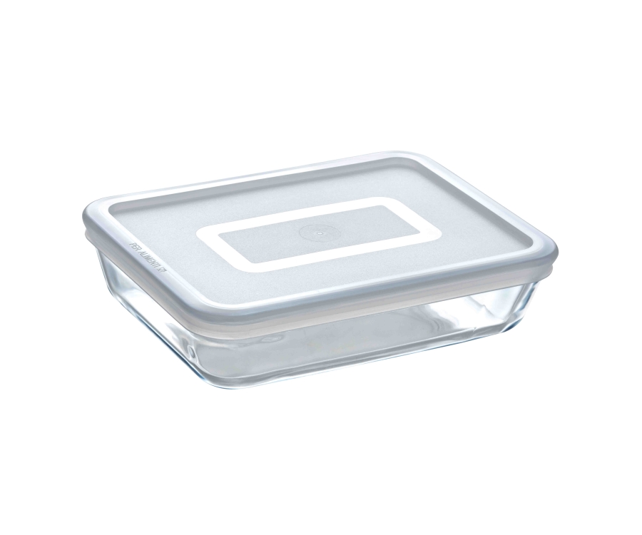 Pyrex Rectangular Dish With lid 0.8Ltr(Pack of 6)