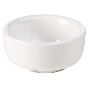 Genware Porcelain Butter Pat 6.5cm/2.5