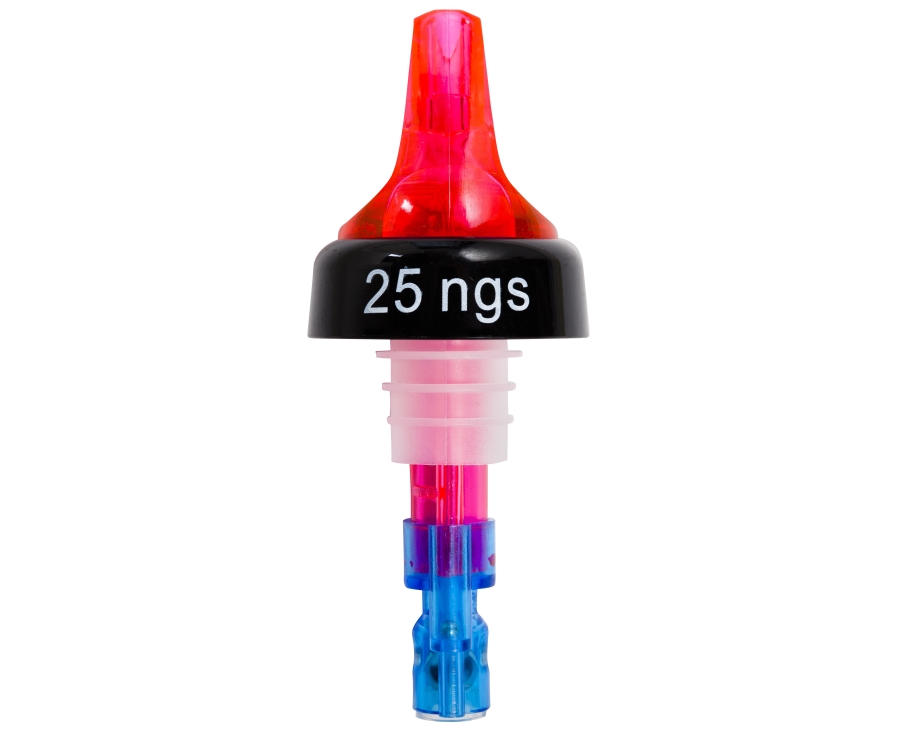 Beaumont 25ngs Red Quick Shot 3 Ball Pourer(Pack of 12)