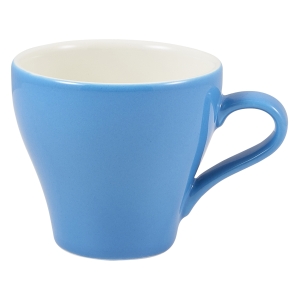 Genware Porcelain Blue Tulip Cup 18cl/6.25oz(Pack of 6)