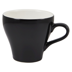 Genware Porcelain Black Tulip Cup 35cl/12.25oz(Pack of 6)