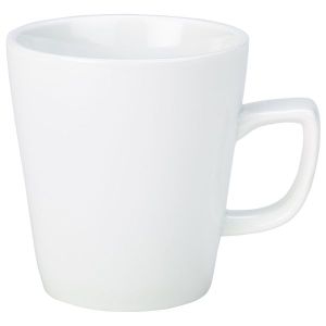 Genware Porcelain Compact Latte Mug 28.4cl/10oz(Pack of 6)