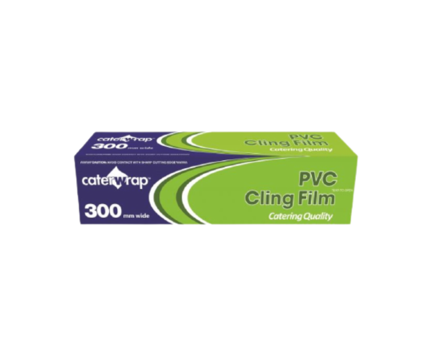 Caterwrap PVC Cling Film Cutterbox 30cm x 300m(Pack of 6)