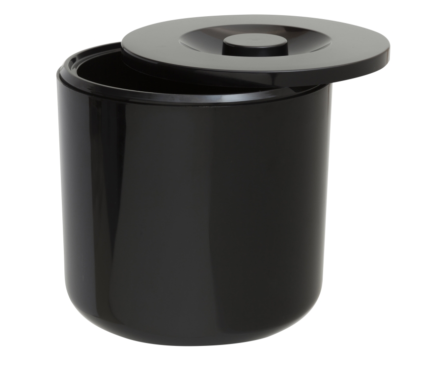 Beaumont Round Insulated Ice Bucket Black