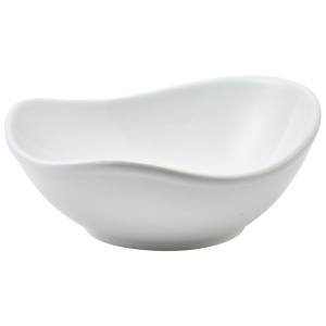 Genware Porcelain Organic Triangular Bowl 18.5cm/7.25