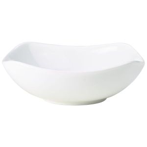 Genware Porcelain Rounded Square Bowl 17cm/6.5