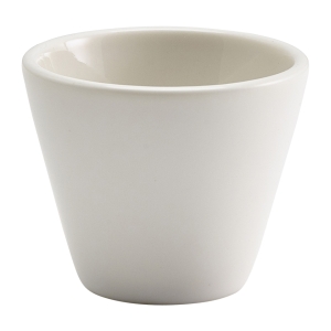 Genware Porcelain Matt White Conical Bowl 6cm/2.25