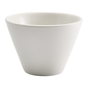 Genware Porcelain Matt White Conical Bowl 12cm/4.75